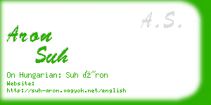 aron suh business card